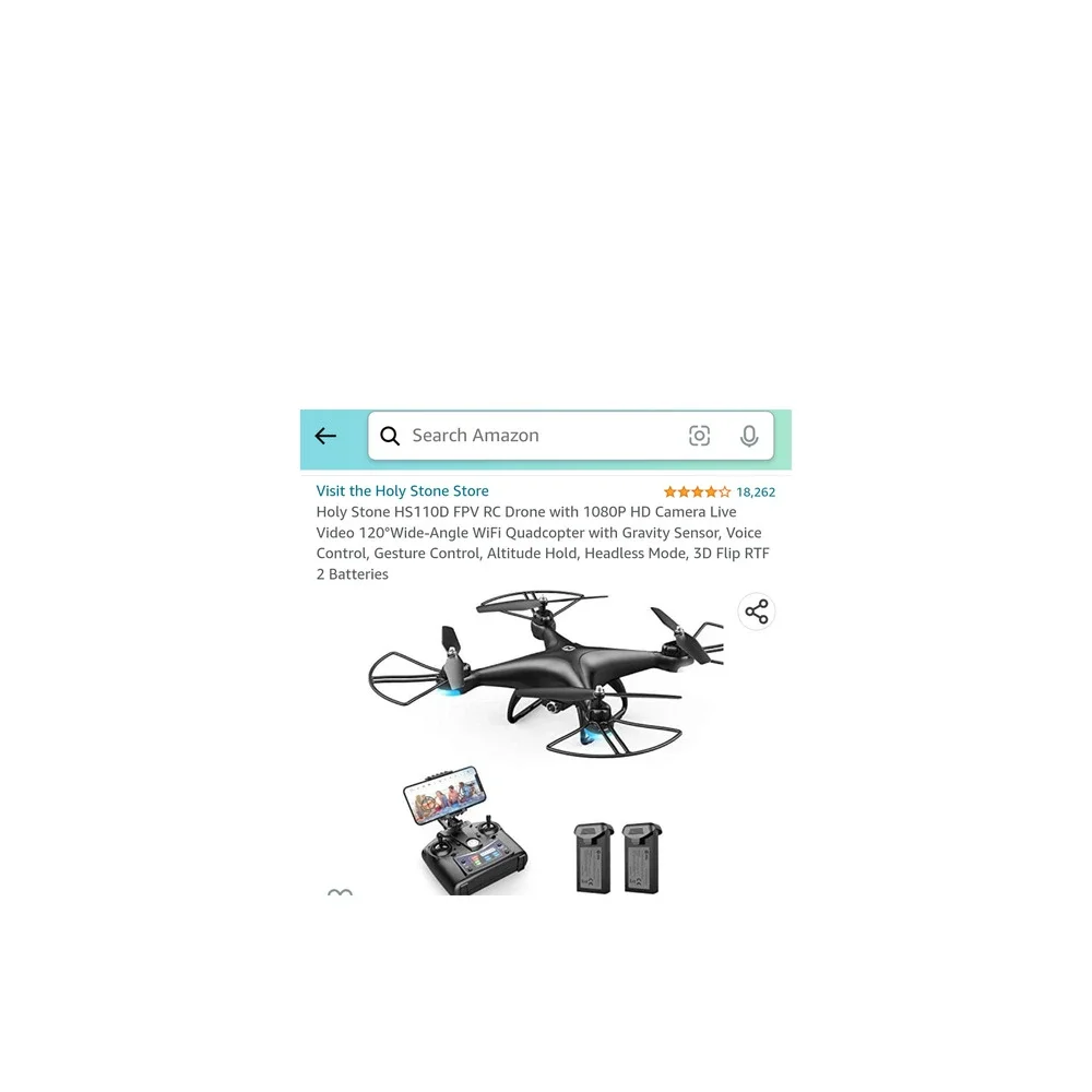 Holy Stone HS1100 FPV RC Drone! 1080P Camera! W/Case!